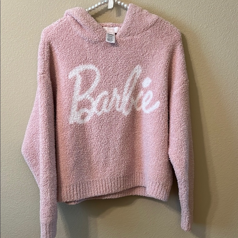 Pink Barbie Fuzzy Hoodie